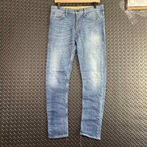 Wright's Blue Light‎ Washed Standard Denim Jeans Casual Wear Men's Size 31